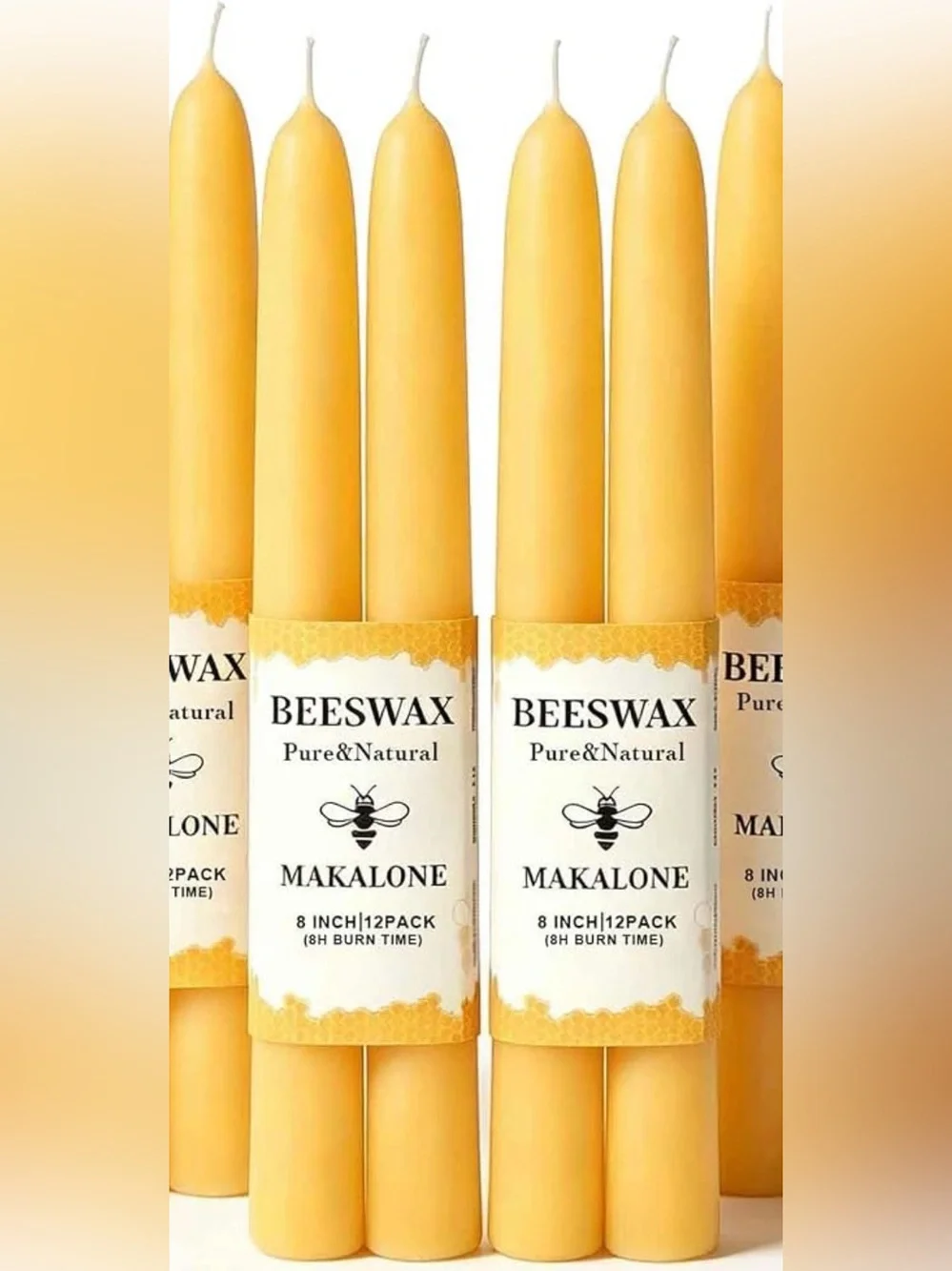 Beeswax Taper - Smell Divine - Come in lovely paper